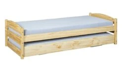 Lit Gigogne Pin Massif Clair Sadev 90x200 Cm