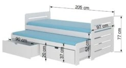 Lit Gigogne Rose 2 Couchages 90x200 Cm Avec 2 Coffres De Rangement Balina -Disney Cars Soldes lit gigogne rose 2 couchages 90x200 cm avec 2 coffres de rangement balina 3666722956253 1508601