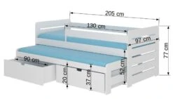 Lit Gigogne Rose 2 Couchages 90x200 Cm Avec 2 Coffres De Rangement Solale -Disney Cars Soldes lit gigogne rose 2 couchages 90x200 cm avec 2 coffres de rangement solale 3666722956062 1508566