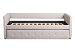 Lit Gigogne Tissu Beige Capitonné Mark 90 -Disney Cars Soldes lit gigogne tissu beige capitonne mark 90 3327480034743 234887