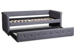 Lit Gigogne Tissu Gris Capitonné Mark 90x200 Cm -Disney Cars Soldes lit gigogne tissu gris capitonne mark 90 3327480034736 234877