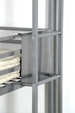 Lit Superposé 3 Niveaux Métal Gris 90x190 Cm Trio -Disney Cars Soldes lit superpose 3 niveaux metal gris 90x190 cm trio 3700590420963 11024