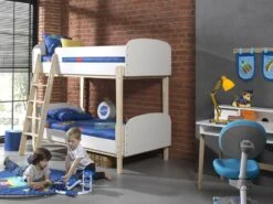 Lit Superposé 90x200 Cm Laqué Blanc Et Pin Massif Clair Kiddy 13 Lit Superposé 90x200 Cm Laqué Blanc Et Pin Massif Clair Kiddy -Disney Cars Soldes lit superpose 90x200 cm laque blanc et pin massif clair kiddy 5420070229937 267624