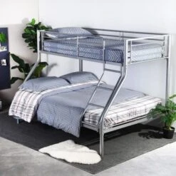 Lit Superposé Adulte Urbain En Métal Gris époxy - Sommiers Inclus - L 140 X L 190 Cm Et L 90 X L 190 Cm -Disney Cars Soldes lit superpose adulte urbain en metal gris epoxy sommiers inclus l 140 x l 190 cm et l 90 x l 190 cm 6935653109869 453480