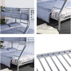 Lit Superposé Adulte Urbain En Métal Gris époxy - Sommiers Inclus - L 140 X L 190 Cm Et L 90 X L 190 Cm -Disney Cars Soldes lit superpose adulte urbain en metal gris epoxy sommiers inclus l 140 x l 190 cm et l 90 x l 190 cm 6935653109869 453481