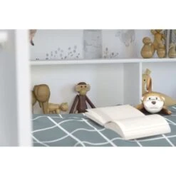 Lit Superposé Blanc Et Bois Clair Méli Mélo 90x200 Cm -Disney Cars Soldes lit superpose blanc et bois clair meli melo 90x200 cm 472699