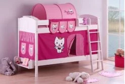 Lit Superposé Blanc Laqué Et Rideau Angel Cat Sugar 90x200 Cm 13 Lit Superposé Blanc Laqué Et Rideau Angel Cat Sugar 90x200 Cm -Disney Cars Soldes lit superpose blanc laque et rideau angel cat sugar 90x200 cm 106778