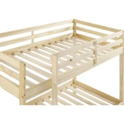 Lit Superposé Enfant Avec Tiroir Lit - Bois Pin Massif - Naturel - Sommiers Inclus - 3 X 90 X 190 Cm - FOSTER -Disney Cars Soldes lit superpose enfant avec tiroir lit bois pin massif naturel sommiers inclus 3 x 90 x 190 cm foster 3770017653878 1110742