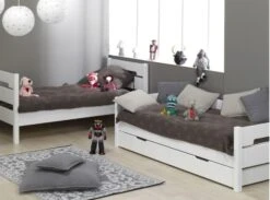 Lit Superposé Gigogne 90x190 Cm Hêtre Massif Blanc Milo 14 Lit Superposé Gigogne 90x190 Cm Hêtre Massif Blanc Milo -Disney Cars Soldes lit superpose gigogne 90x190 cm hetre massif blanc milo 655091