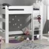 Lit Superposé Mezzanine Enfant Blanc London 90 -Disney Cars Soldes lit superpose mezzanine enfant blanc london 90 132506