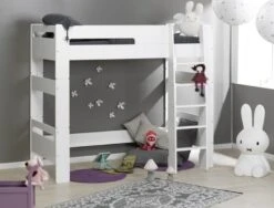 Lit Superposé Mezzanine Enfant Blanc London 90