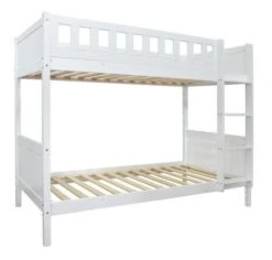 Lit Superposé Pin Massif Blanc Angelie 90x190 Cm -Disney Cars Soldes lit superpose pin massif blanc angelie 90x190 cm 3327480044841 355785