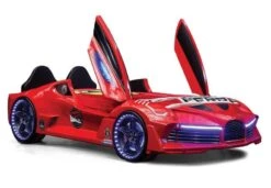 Lit Voiture Aero Rouge à Led 90x190 Cm