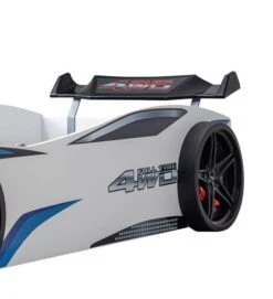 Lit Voiture De Course Avec Bruitages Et Leds Mustang Blanc -Disney Cars Soldes lit voiture de course avec bruitages et leds mustang blanc 3666722819022 1466208