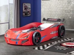 Lit Voiture De Course Avec Phares Mustang Rouge -Disney Cars Soldes lit voiture de course avec phares mustang rouge 3666722818971 1466195