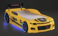 Lit Voiture De Course Champion Racing Jaune Avec Led Et Bruitage 90x190 Cm -Disney Cars Soldes lit voiture de course champion racing jaune avec led et bruitage 90x190 cm 3666722819251 1465976