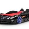 Lit Voiture De Course Noir Speedo 90x190 Cm