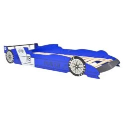 Lit Voiture De Course Pour Enfants Avec LED 90 X 200 Cm Bleu -Disney Cars Soldes lit voiture de course pour enfants avec led 90 x 200 cm bleu 3666722512923 605546