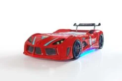 Lit Voiture De Course Road Blanc à Led 90x190 Cm -Disney Cars Soldes lit voiture de course road blanc a led 3760249151853 568943