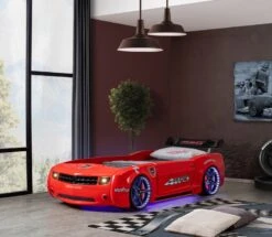 Lit Voiture De Course Rouge Avec Led Et Bruitage Fusion 90x190 Cm -Disney Cars Soldes lit voiture de course rouge avec led et bruitage fusion 90x190 cm 3666722818889 1466232