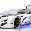 Lit Voiture De Course Turbo V1 Blanche 90x190 Cm