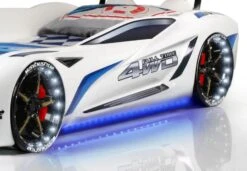 Lit Voiture De Course Turbo V1 Blanche 90x190 Cm -Disney Cars Soldes lit voiture de course turbo v1 blanche 90x190 cm 3666722819145 1466565