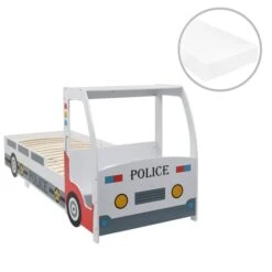 Lit Voiture De Police Avec Matelas Pour Enfants 90x200cm 7 Zone 2 -Disney Cars Soldes lit voiture de police avec matelas pour enfants 90x200cm 7 zone 3666722937726 1493860