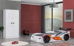 Lit Voiture De Sport Blanc Racer 90x190 Cm -Disney Cars Soldes lit voiture de sport blanc racer 90x190 cm 3666722874069 1468727