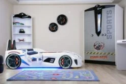 Lit Voiture De Sport Noir à Led Avec Effets Sonores Competition 90x190 Cm -Disney Cars Soldes lit voiture de sport noir a led avec effets sonores competition 90x190 cm 3666722818797 1465877
