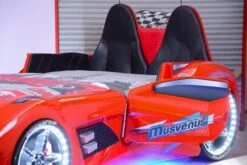 Lit Voiture De Sport Noir à Led Avec Effets Sonores Competition 90x190 Cm -Disney Cars Soldes lit voiture de sport noir a led avec effets sonores competition 90x190 cm 3666722818797 568259