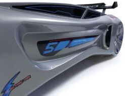 Lit Voiture Enfant Futuriste Grise à Led Avec Effets Sonores 90x190 Cm -Disney Cars Soldes lit voiture enfant future grise 3666722819046 568486