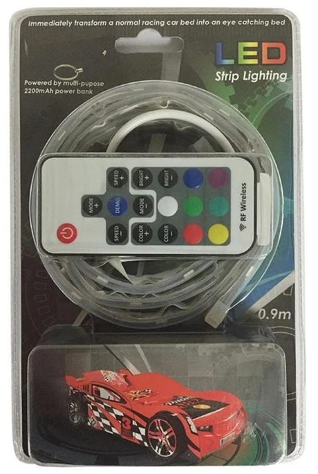 Lit Voiture Racing Rouge Lumineux 6 Lit Voiture Racing Rouge Lumineux – Image 4