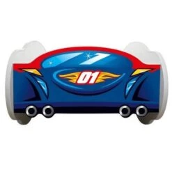 Lit Voiture Sport Rouge Et Bleu 70x140 Cm - Sommier Et Matelas Inclus -Disney Cars Soldes lit voiture sport rouge et bleu 70x140 cm sommier et matelas inclus 5902533410019 391683