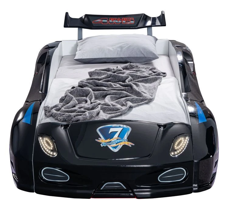 Lit Voiture Turbo V7 Noir à Led 6 Lit Voiture Turbo V7 Noir à Led – Image 4