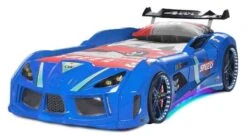 Lit Voiture Turbo V8 Bleu à Led 90x190 Cm -Disney Cars Soldes lit voiture turbo v8 bleu a led 90x190 cm 3666722818711 1465925