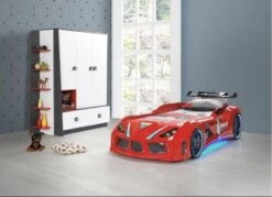 Lit Voiture Turbo V8 Rouge à Led 90x190 Cm -Disney Cars Soldes lit voiture turbo v8 rouge a led 90x190 cm 3666722818674 1465920