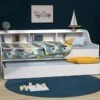 PALMA Lit Enfant Contemporain Mélaminé Blanc - L 90 X L 190 Cm -Disney Cars Soldes palma lit enfant contemporain melamine blanc l 90 x l 190 cm 3514230018621 696258