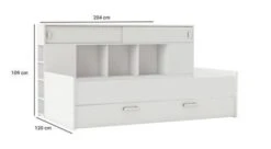 Ferrari Lit Gigogne Enfant Contemporain Blanc Perle + Tete De Lit étageres Intégrées - L 90 X L 200 Cm -Disney Cars Soldes sherwood lit gigogne enfant contemporain blanc perle tete de lit etageres integrees l 90 x l 200 cm 3397704070116 594495