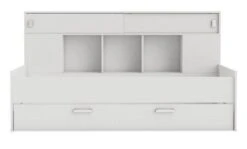 Ferrari Lit Gigogne Enfant Contemporain Blanc Perle + Tete De Lit étageres Intégrées - L 90 X L 200 Cm -Disney Cars Soldes sherwood lit gigogne enfant contemporain blanc perle tete de lit etageres integrees l 90 x l 200 cm 3397704070116 650013